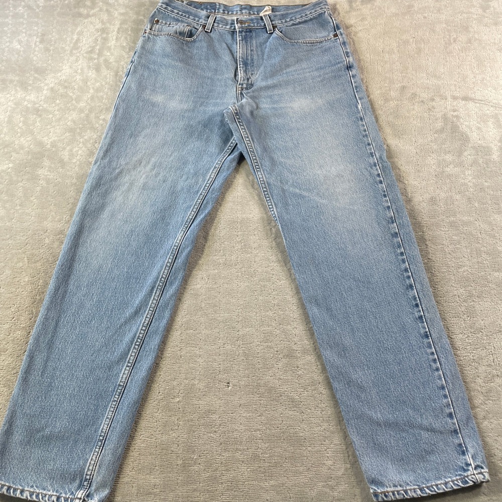 Vintage Levis Jeans 550 Mens 34x32 Blue Light Wash Relaxed Fit Straight Leg 2001